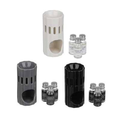 Ароманабор лампа и масло, 3штx10мл с ароматами (Lavender&vanilla/Lime&basil/Dry wood) LAD (12/24)