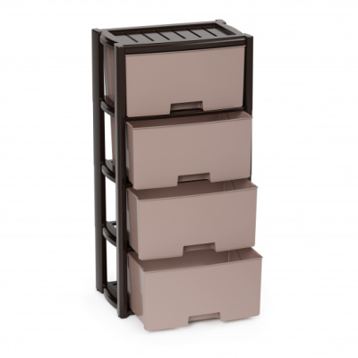 Комод "Колорит" 4-х секцион. (венге) пласт.(уп.1)