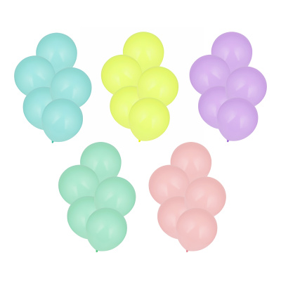 Набор шаров гигантов, 18", 5 шт, пл 10 гр. 5 цв макарун FNtastic (10/200)