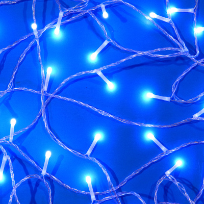 Гирлянда эл. вьюн 20м, 120LED, белый, 8 реж, ПВХ прозр, 220В СНОУ БУМ (1/10)