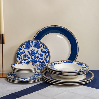 Сервиз столовый 16пр BLUE FLOWER (фарф.) (1/2)