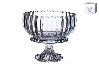 Ваза сервировочная на ножке 22х20см (стекло) (1/4)