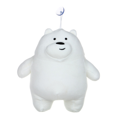 Игрушка мягкая в виде животных "Дружные медведи. Белый мишка", полиэстер, 23 см(6/60)