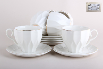 "Каприз" Набор чайный 12пр 200мл п/уп фарф. (1/8)