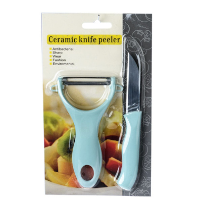 Набор овощечистка и нож для овощей на листе AMD7392 №43(1/200)