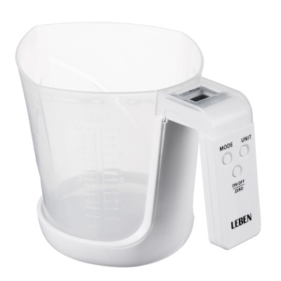 Весы кухонные электронные,кувшин1 л,макс.нагрузка до 5кг(точн.измер.1 гр), LCD-диспл LEBEN (1/24)