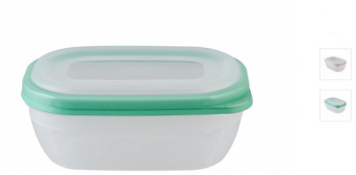 Контейнер для СВЧ "Премиум" (прям) 0,5л пластик(40)