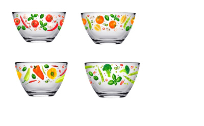 Салатник "Гладкий" d=16см Овощной микс (12/840)