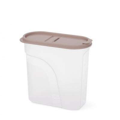 Емкость для сыпучих продуктов 1,75л (с клапаном) (какао) (уп.12)