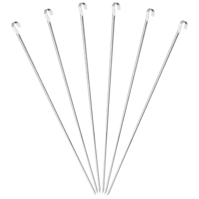 Набор шампуров ECOS 560*10*0,7мм, угловой, без витка, 6шт (нжс) (1/20)