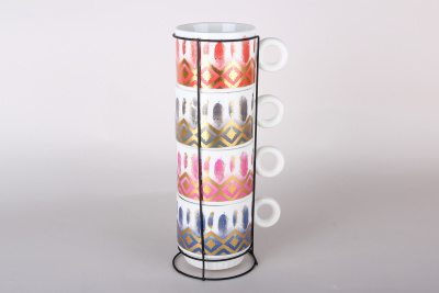 Набор кружек 5пр 200мл м/п фарф (1/24)