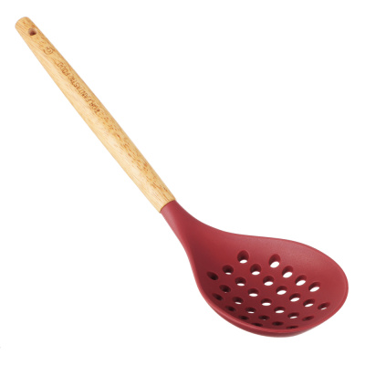 Шумовка, силикон, деревянная ручка ВСЁГАЗИН (1/36/72)