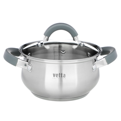 Кастрюля 1,9л "Вена" ст/кр (индукция) 16*9,5см VETTA (1/12)