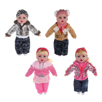 Пупс мягкое тело 50см,звук,пластик,полиэстер,4диз (1/36)