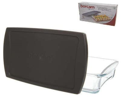 Форма для запекания 1320мм 260*150*55мм с серой пл.крышкой (1205866) (1/4)