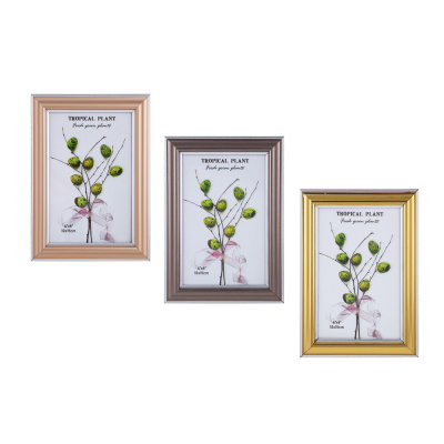 Фоторамка, 10х15 см, пластик, 3 цвета, арт.10-12 (3/60)