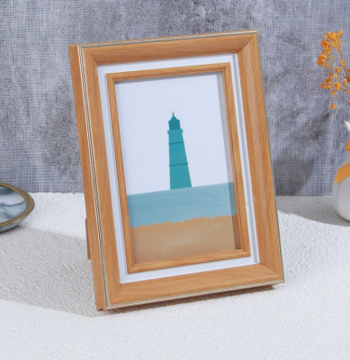 Фоторамка, 10х15 см, пластик, стекло, арт.23-53 (1/40)