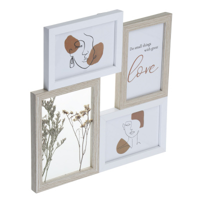 Фоторамка на 3 фото, 3  фотографии на 10x15 см, МДФ, арт.4 (1/12)