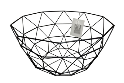 Ваза для фруктов 27х14.5х13.5см черная нжс (1/56)