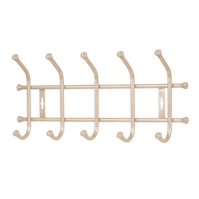 Вешалка настенная 5 крючков (бежевый металлик)(470х215х85)(1/5)