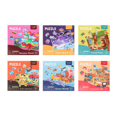Пазл д/малышей в ассорт., картон, 12х12х3,5см, 6диз (6/6)