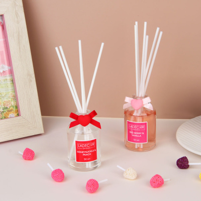 Аромадиффузор, 50 мл, арт.03-06, Красная ягода и Ваниль, Жимолость и Персик LADECOR (12/48)