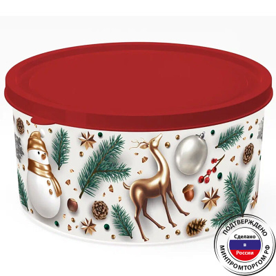 Контейнер круглый Сказочный лес 1,9л (пластик) (1/12)
