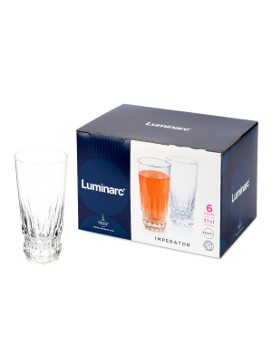Набор стаканов 310мл 6пр высок ИМПЕРАТОР (1/8)