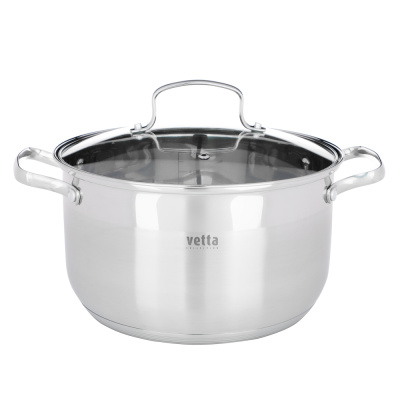 Кастрюля 6,1л "Берн" ст/кр, индукция  VETTA (1/4)