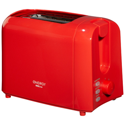 Тостер 700Вт Energy EN-261, 6 степеней прожарки, поддон для крошек, красный (1/6)