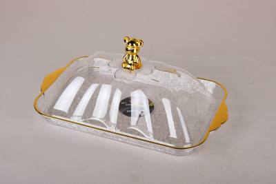 Блюдо 27х16.5х11.5см сервировочное с крышкой (пласт.) (1/72)