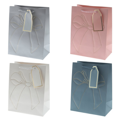 Пакет подарочный (бумага, плотность 210г/м2, блок 12шт), L18 W10 H23см (4в) (12/12)