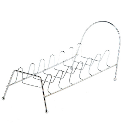 Подставка (сушилка) для посуды на 6 отделений 26,5*12*14см. (углер сталь) (без инд. упак.) (1/100)