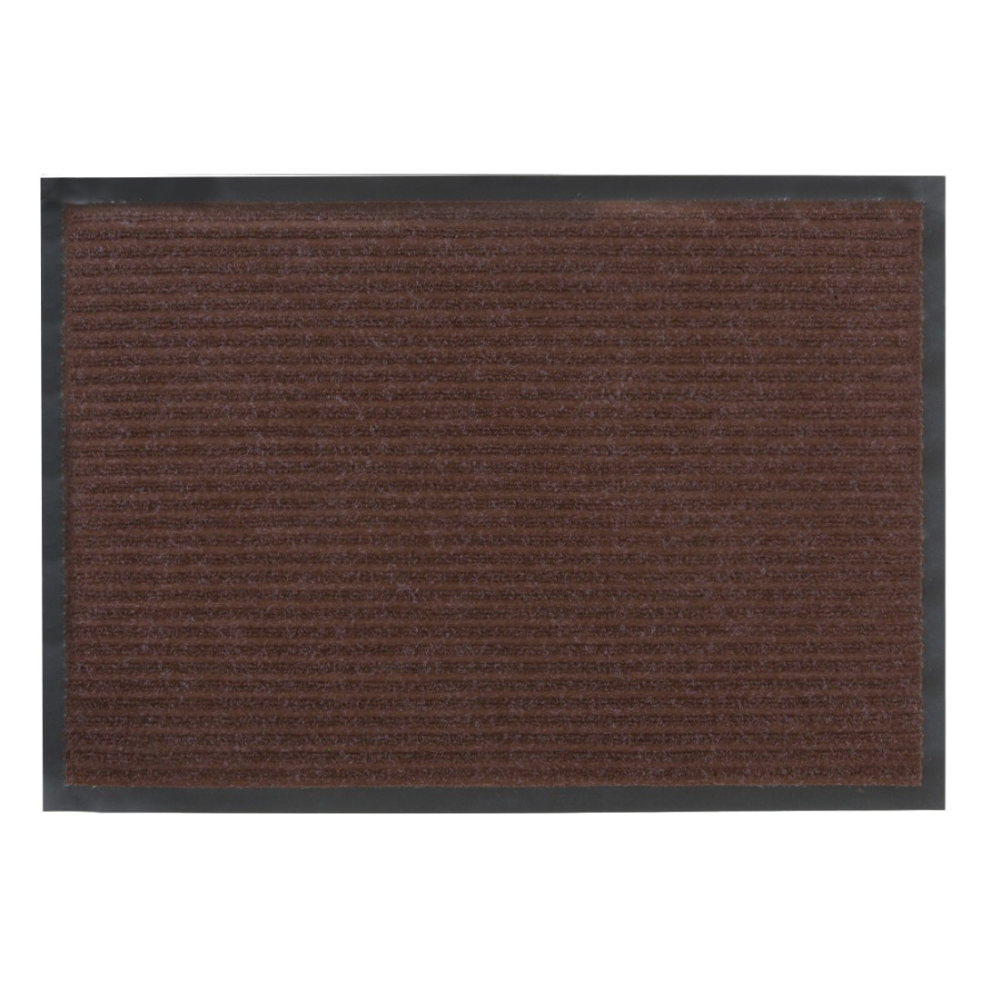 Коврик влаговпитывающий "Ребристый"  40x60 см, коричневый,  SUNSTEP™(полиэст.+ПВХ) (15/15)