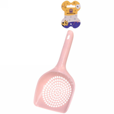 Совок д/кошачьего туалета "ДОНКОТТИКО", мини, цвет бежево-розовый, 15,5см (1/50)