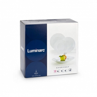 Набор стол 18пр белый EVERY DAY (DIRECTOIRE) (6перс.) стекло (1)