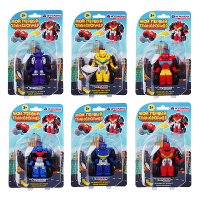 Робот-трансформер 7*7*4см 6диз пластик ИГРОЛЕНД  (6/6)