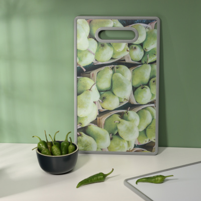 Доска разделочная 37*23*1,2см "Тропики" (пластик) (6/48)