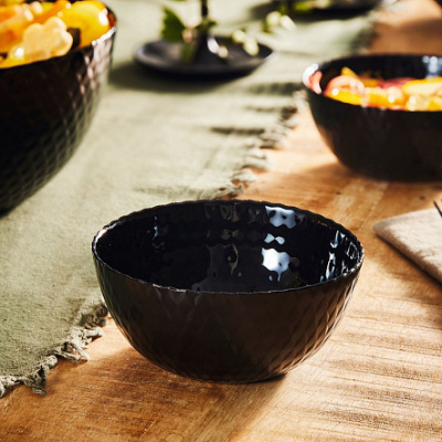 Салатник 13см PAMPILLE BLACK (ударопр.стекл) (6/24)