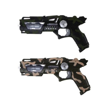 Пистолет "Ночной штурм", свет, звук, вибрация, 3хАА,HIPS.18х3,5х34см, 2диз ИГРОЛЕНД (1/96)