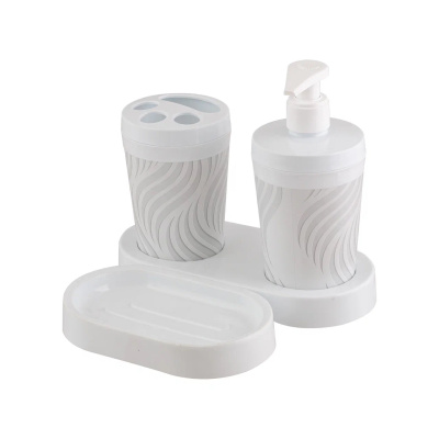 Набор для ванной комнаты 3 пр на подст. BREEZE wave (1/12)