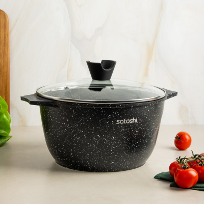 Казан 24х13,0см, 4,8л, литой алюминий, индукция SATOSHI Монфор (1/8) 