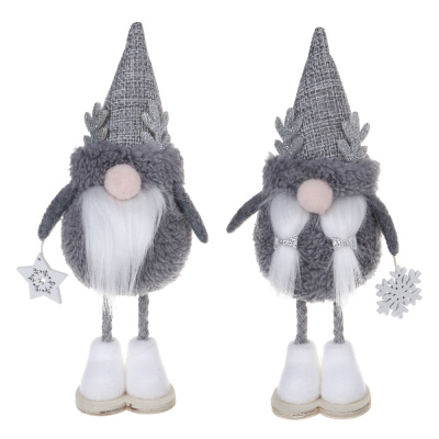 Сувенир Гном 5x6x18 см, полиэстер, серый, 2 вида СНОУ БУМ (1/6)