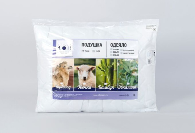 Подушка стеганая шерсть овечья 70х70 (Овечка) (1/8)