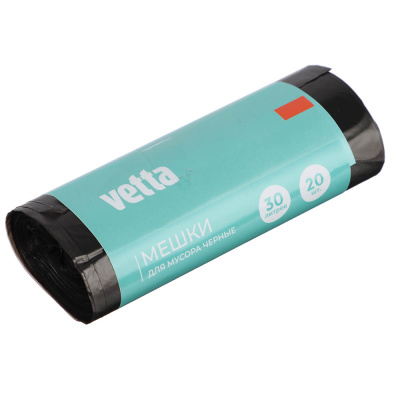 Мешки для мусора 30 л., 20 шт., стандарт, рулон VETTA (1/50)