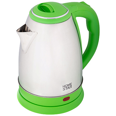 Чайник 1,8л Homestar 1500Вт стальной зеленый,повор.на 360,авт.выкл(1/12)