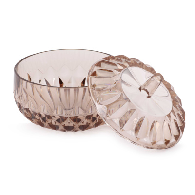 Сахарница "Богема" (с крышкой)(тонированный) пласт.(уп.15)