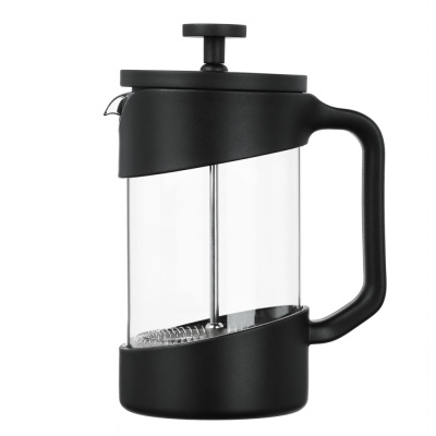 Френч-пресс 600мл, жаропрочное стекло SATOSHI Лансон черный  (1/24)