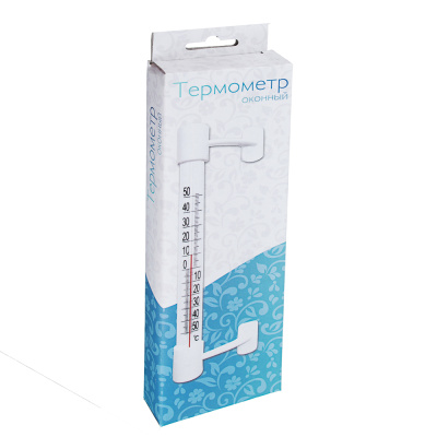 Термометр оконный Липучка (-50 +50)  (картон.коробка) (1//10/100)