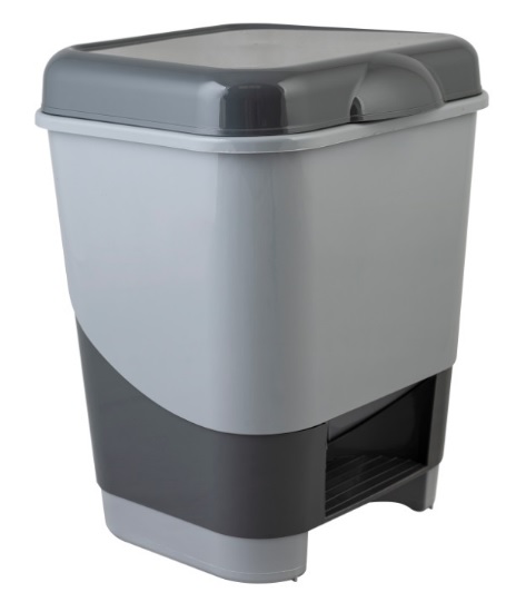 Контейнер для мусора  8л педальный пласт.(6)